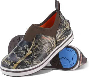 Showave Kid's Deck Shoes Waterproof Rain Shoes for Boys and Girls Breathable Non-slip Rubber Mud Boots Low Cut Design for Outdoor Fishing Walking