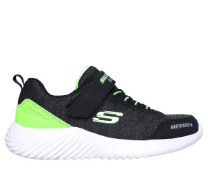 Skechers Bounder Dripper Drop Boys Shoes - Black/Lime Green