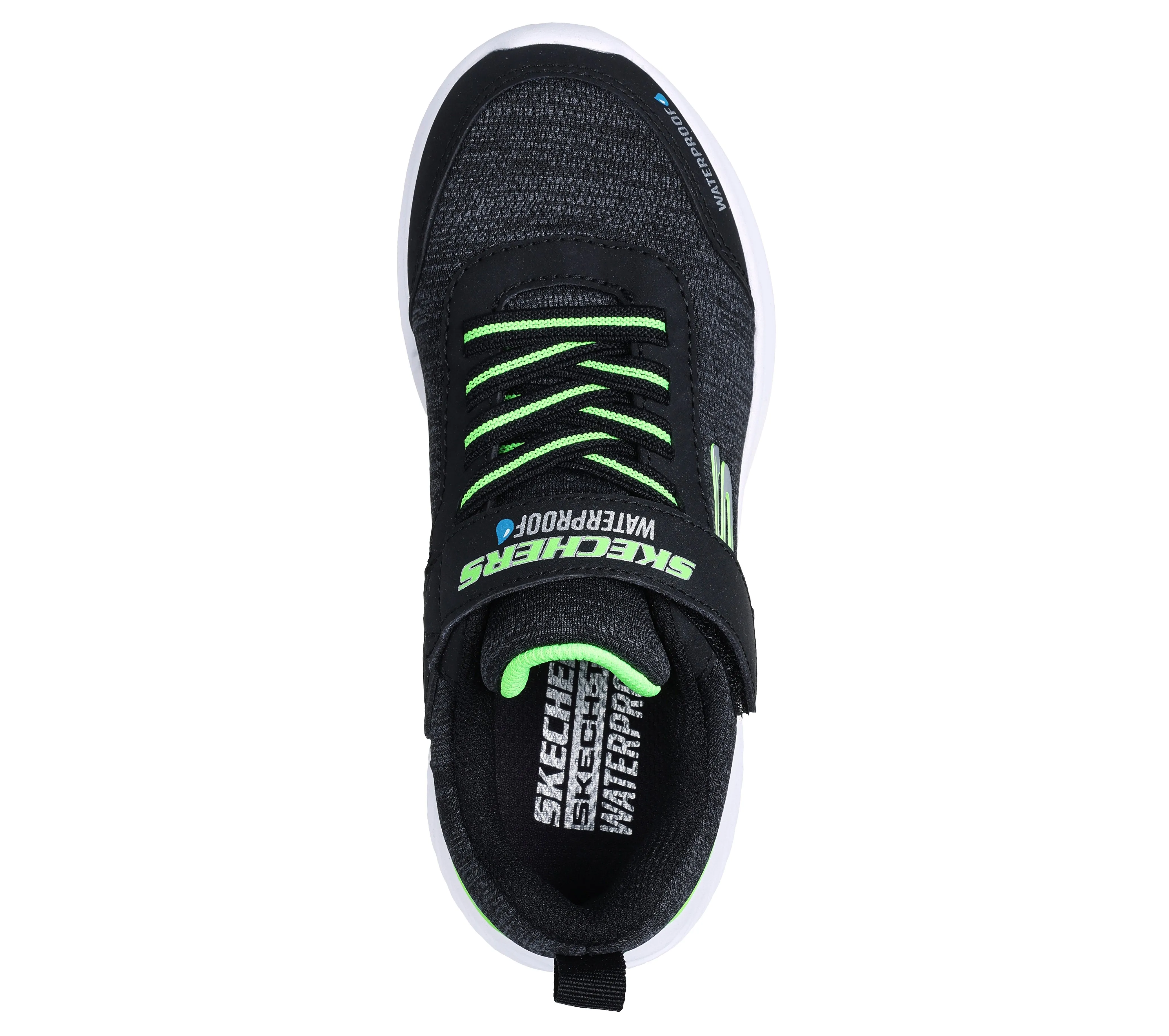 Skechers Bounder Dripper Drop Boys Shoes - Black/Lime Green
