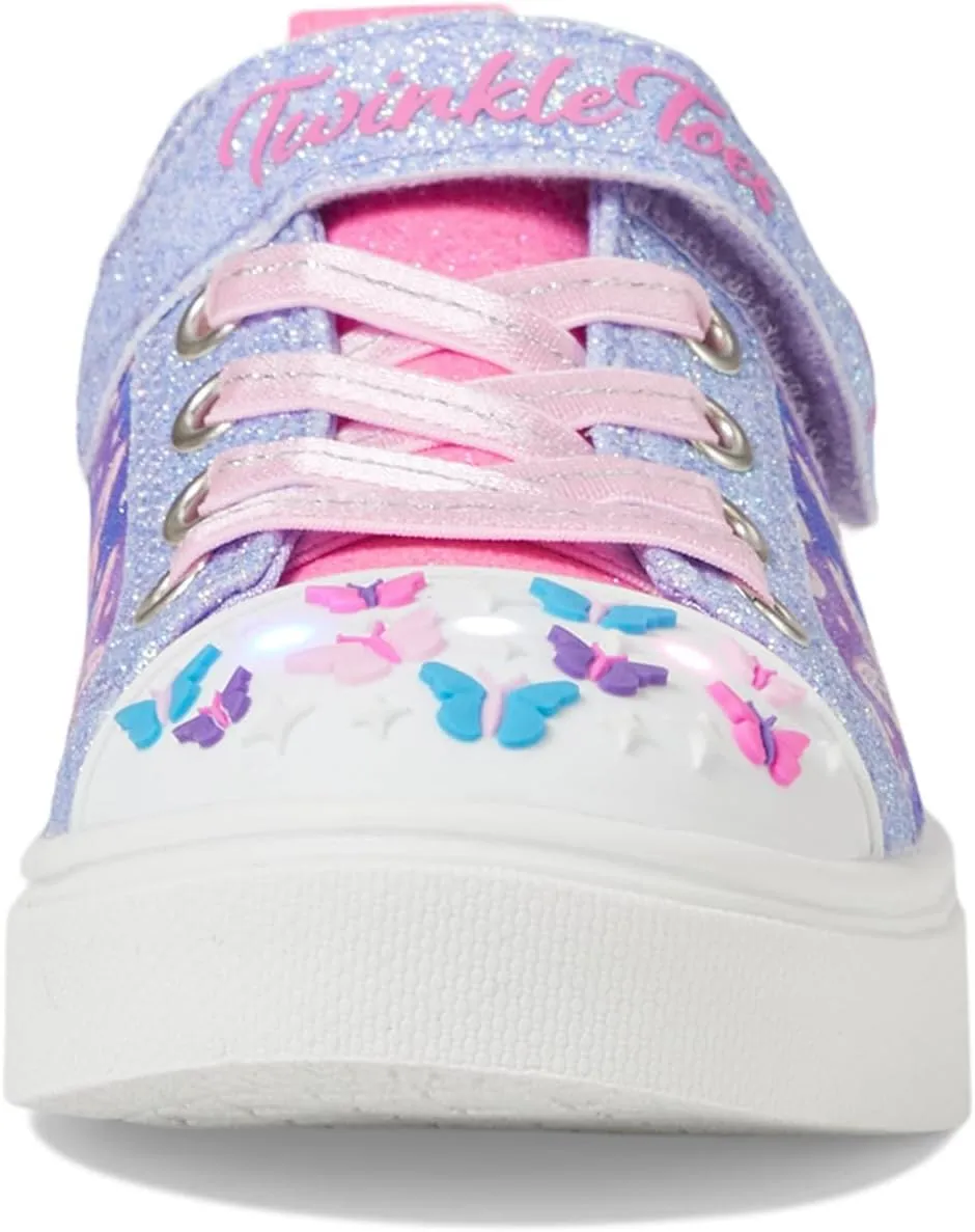 SKECHERS Girl's Twinkle Sparks-Ombre Flutter Sneaker