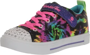 Skechers Kids Twinkle Toes Twinkle Sparks -Stormy Bright Sneaker, Black/Multi, 1.5 Little Kid