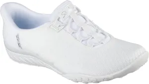 Skechers Modern Comfort Women's Women's Breathe Easy-Knitty Waves Hands Free Slip-Ins Sneaker, White, 11