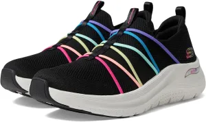 Skechers Sport Women's Women's Arch FIT 2.0-Colorful Road Sneaker, BKMT=Black/Multi, 13