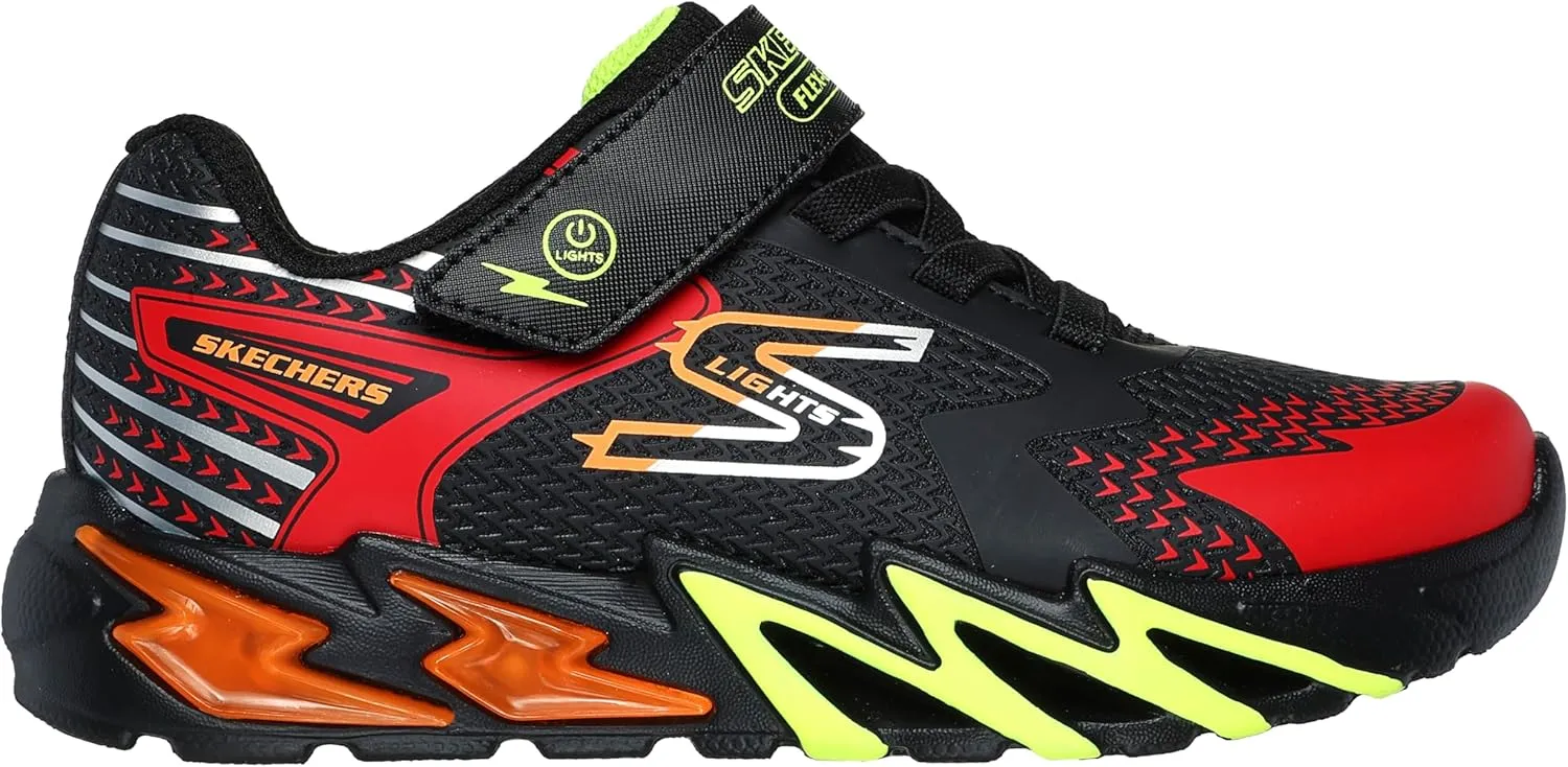 Skechers Unisex-Child Flex-Glow Bolt Sneaker