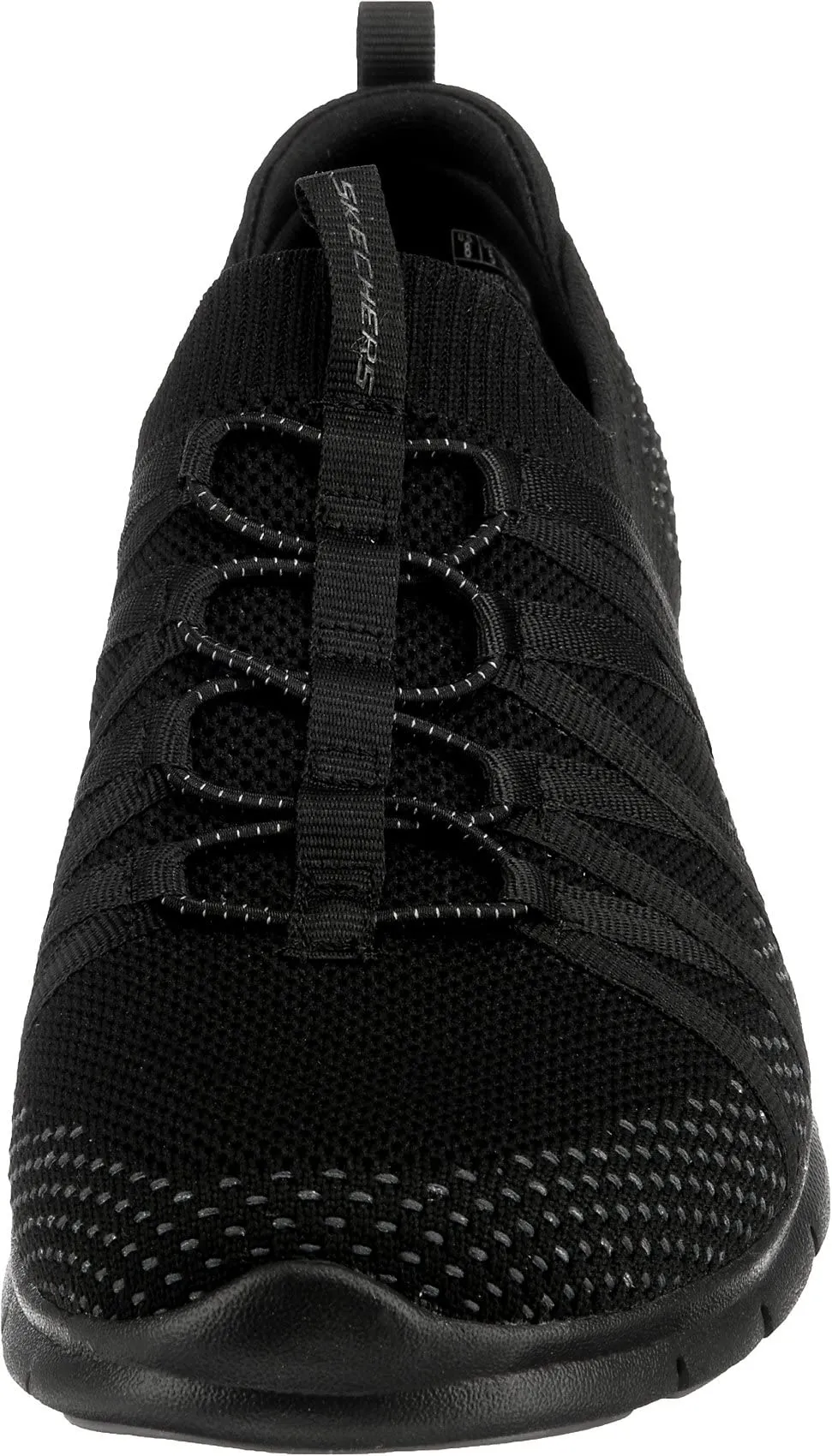 Skechers Women's Gratis-Chic Newness Sneaker 8.5 Black Mesh Stretch Fit