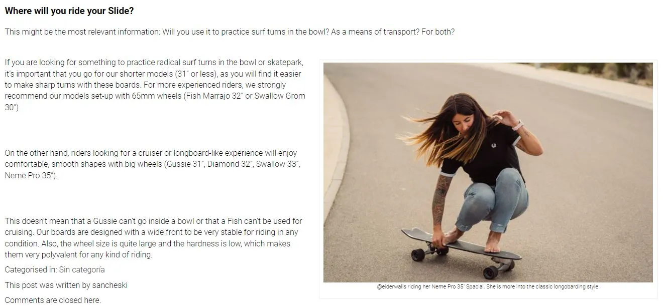 SLIDE SURF SKATE BELHARRA 32"