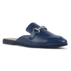 Smart Horsebit Mule in Navy