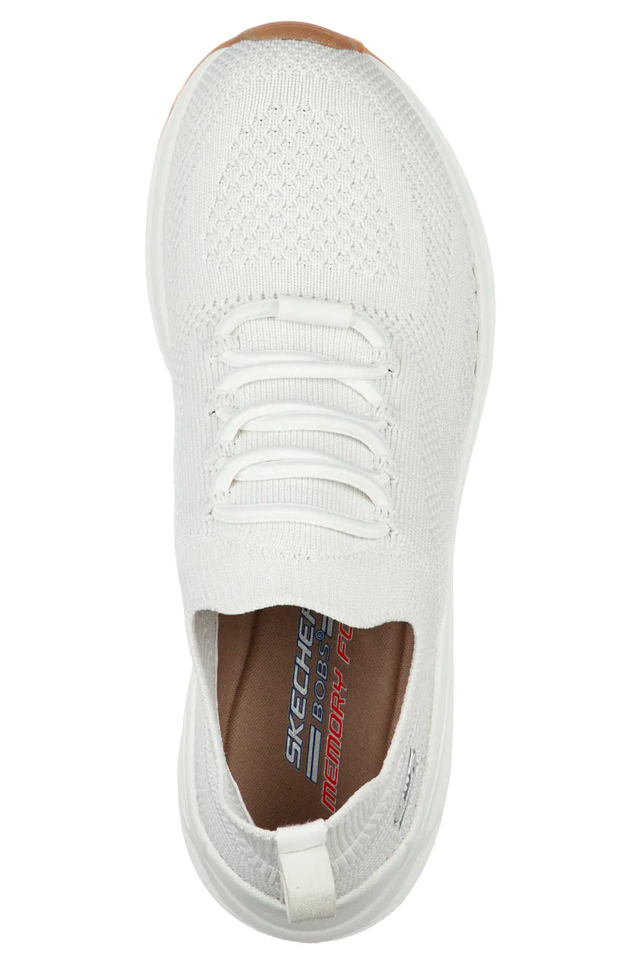 Sneakers Slip-On Bianche con Tomaia a Calzino Skechers BOBS Sport Sparrow 2.0 - Allegiance Crew
