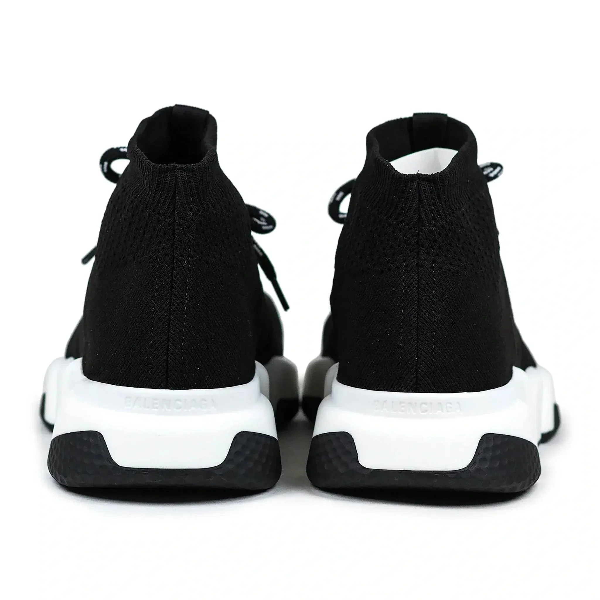 Speed Knit Lace Sock Black White