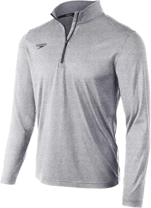 Speedo Unisex-Adult Uv Long Sleeve Shirt Quarter Zip Team Warm Up