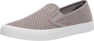 Sperry Seaside Perf Leather Grey 8 M (B)