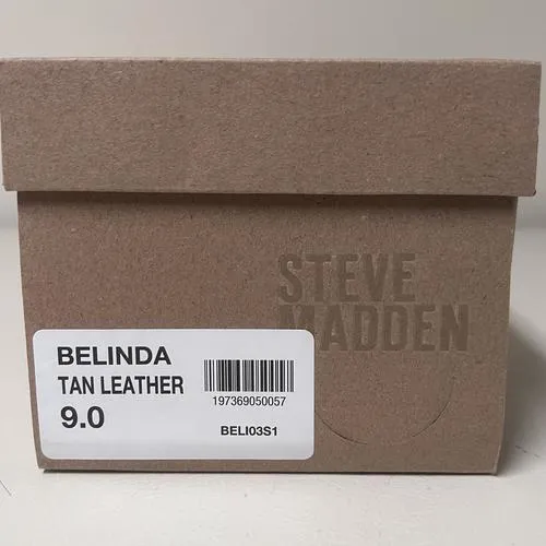 Steve Madden Women's Belinda Pump, Tan Leather, 9