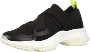 Steve Madden Women's Meteorite Sneaker, Black, 8.5 M US