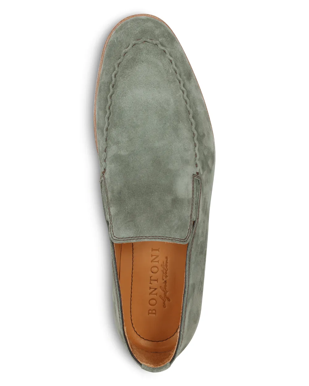 Suede S-Stitch Loafer in Papiro