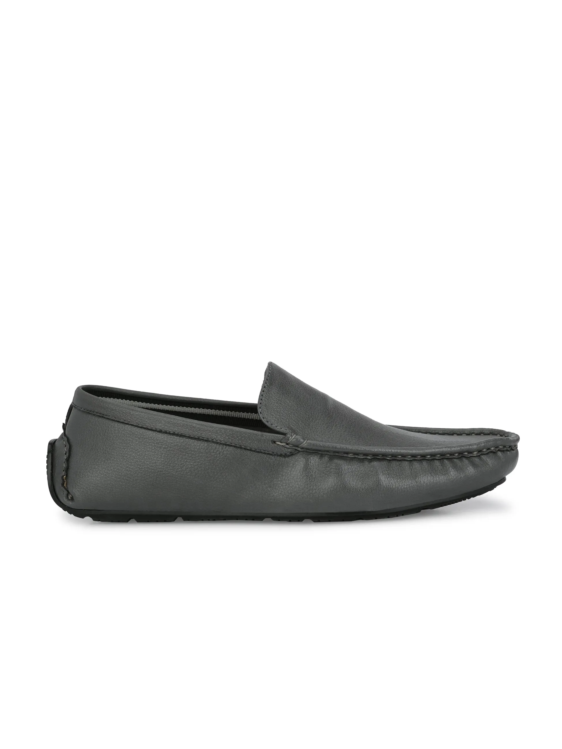 Swift Grey Solid Loafers