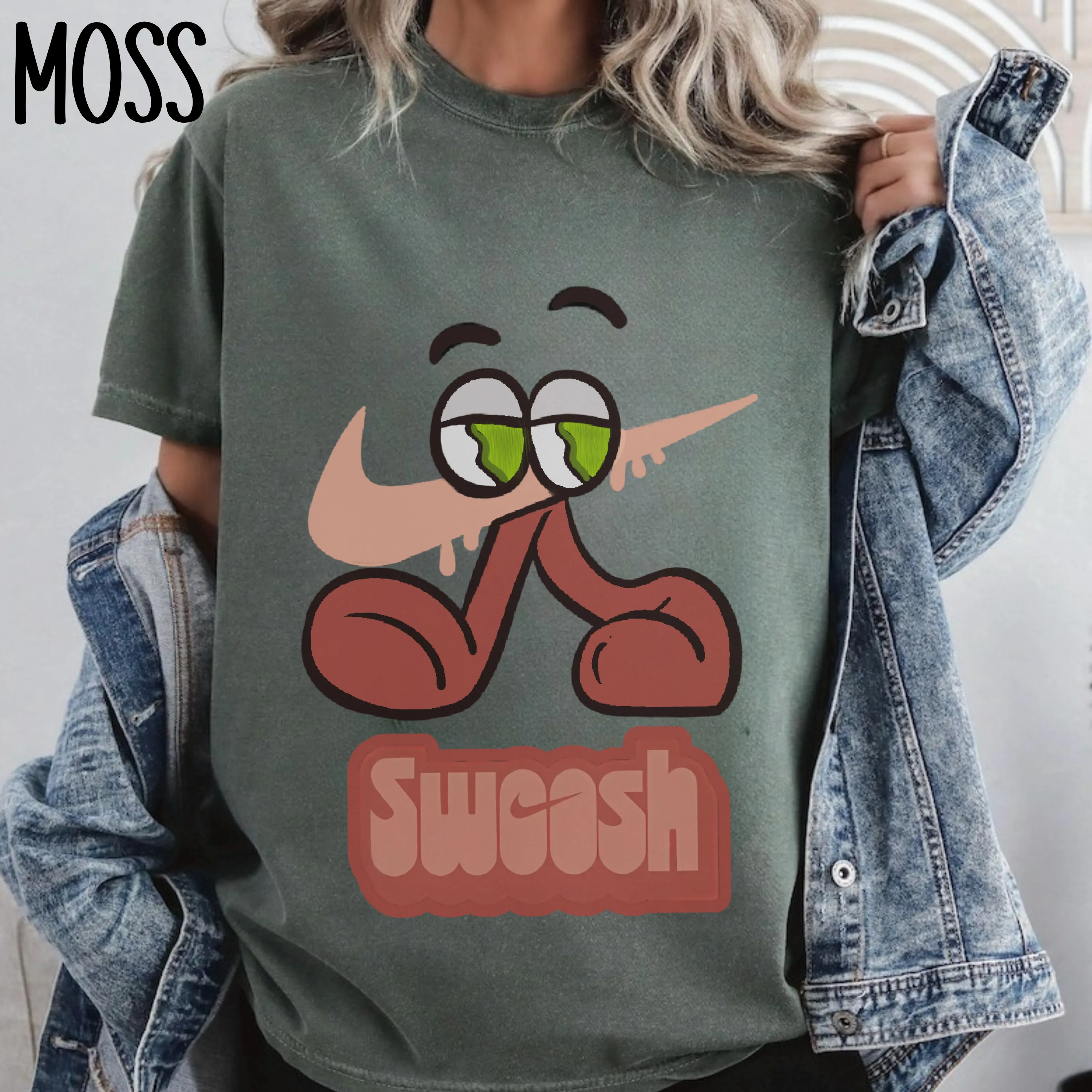 “Swoosh’d Out” Tee – Matches Jordan 13 Retro Dune Red