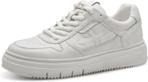 Tamaris Women's Low Trainers Lace-up, Plain White, 9.5