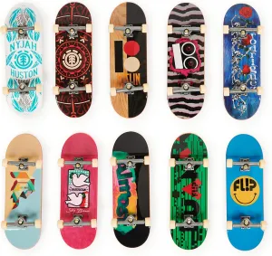Tech Deck, DLX Pro 10-Pack of Collectible Fingerboards, For Skate Lovers, Kids Toy for Ages 6 and up