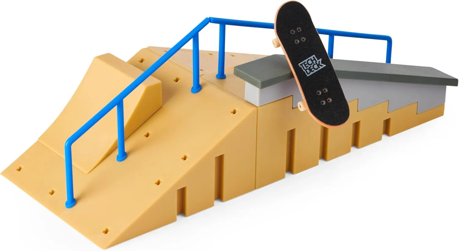 Tech Deck, Jump N’ Grind X-Connect Park Creator, Customizable and Buildable Ramp Set with Exclusive Fingerboard, Kids Toy for Ages 6 and up