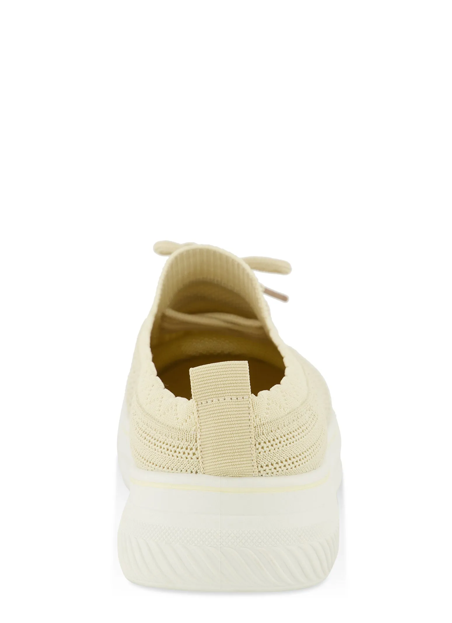 Textured Knit Platform Sneakers