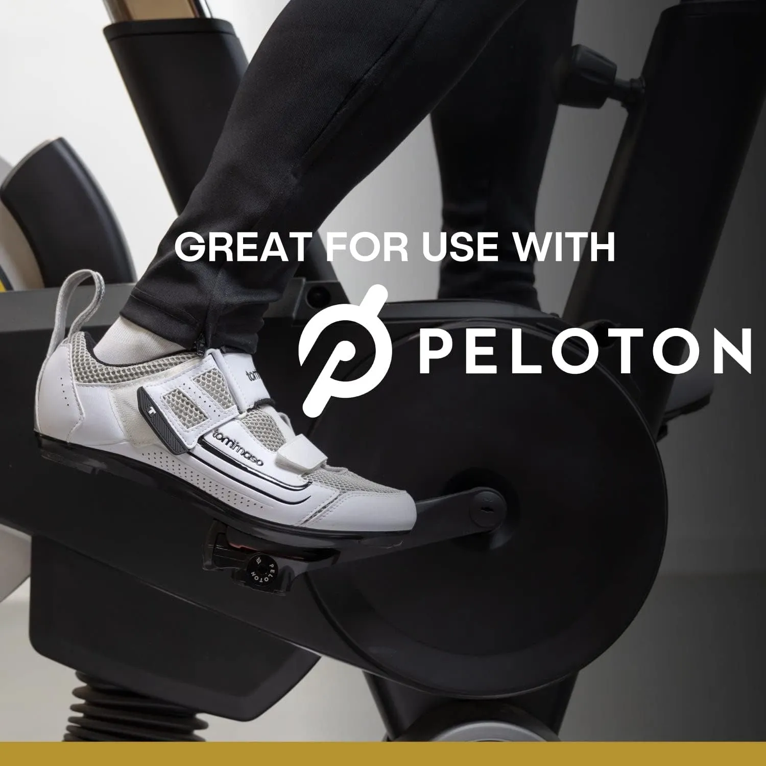 tommaso Veloce II Cycling Shoes - Ride in Style - Peloton Shoes Triathlon Road Bike Indoor Cycling Men Women Compatible with Look Delta SPD SPD-SL Cleats White Black