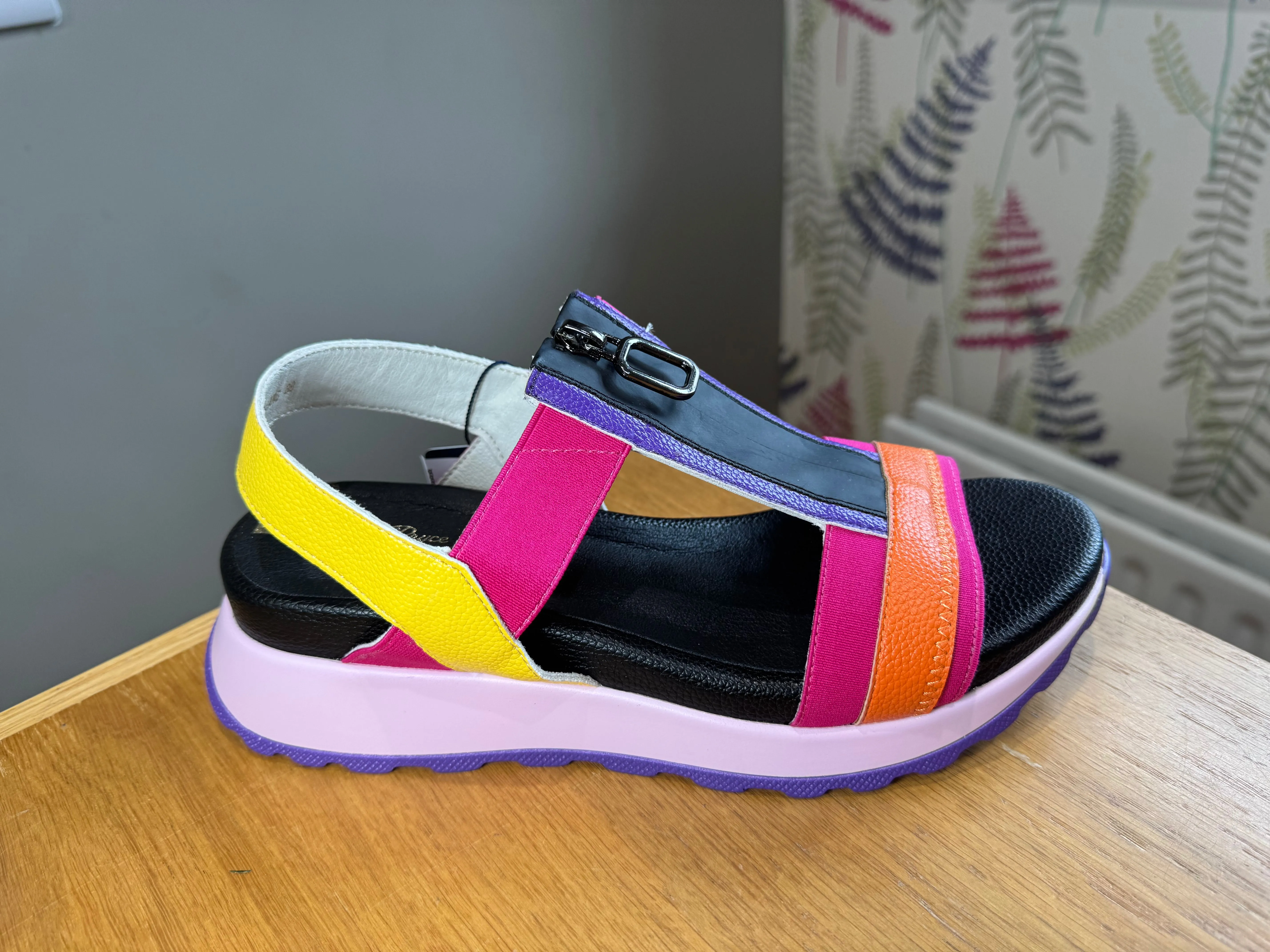 Tommy Bowe for Her Owsiang Neon Pink Zip Sandal