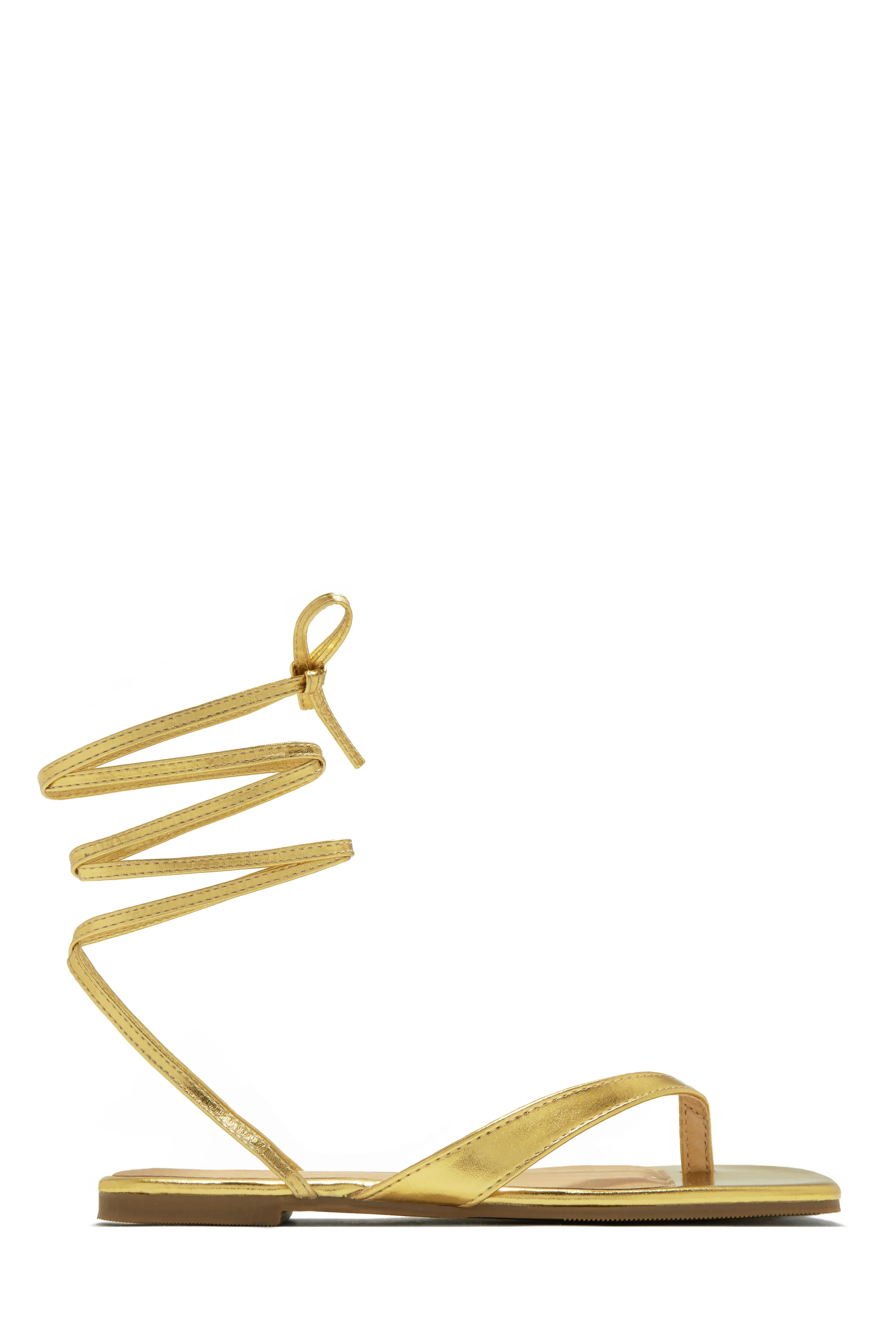 Tropicali Lace Up Sandals - Gold