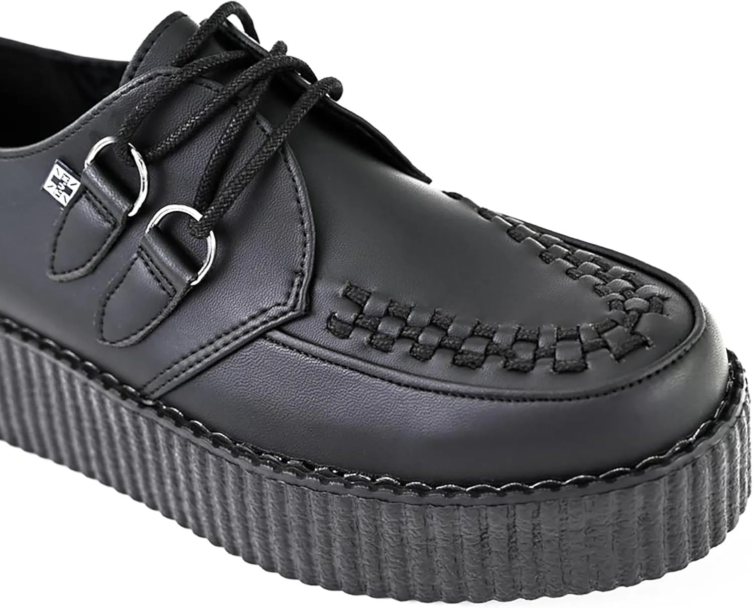 T.U.K. Shoes V9493 Unisex-Adult Creepers, Black TUKskin Viva Mondo Creeper