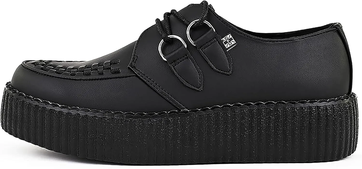 T.U.K. Shoes V9493 Unisex-Adult Creepers, Black TUKskin Viva Mondo Creeper