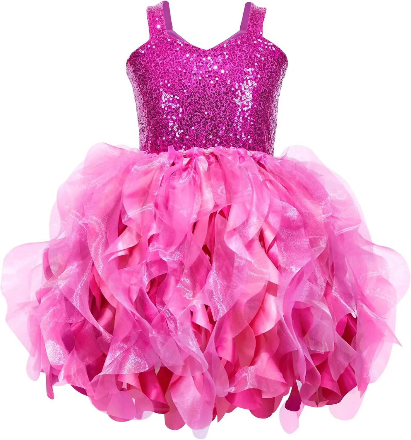 Tutu Dress for Girls Sparkly Sequin Tulle Princess Birthday Party Dress for Toddler Girls Prom Sneaker Ball Gown