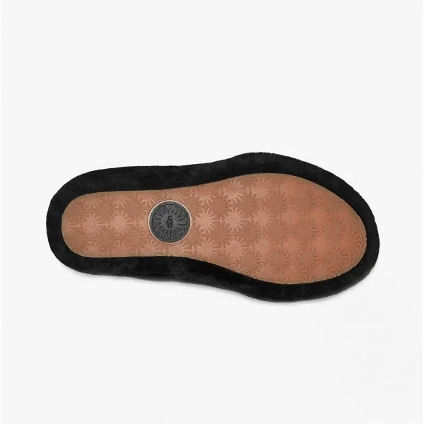 UGG FAB YEAH Womens Sheepskin Slingback Slippers Black