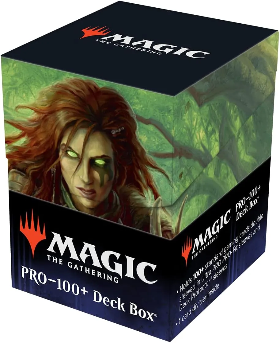 Ultra Pro - Magic: The Gathering Battle for Baldur's Gate, Commander Legend 100  Deck Box (Faldorn, Dread Wolf Herald) - Protect and Store 100  Collectible Trading Cards with Self Locking Lid