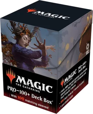 Ultra Pro - Magic: The Gathering Commander Innistrad Midnight Hunt Leinore, Autumn Sovereign PRO 100  Card Deck Box & Sleeves, Ultimate Collectible Card Protection