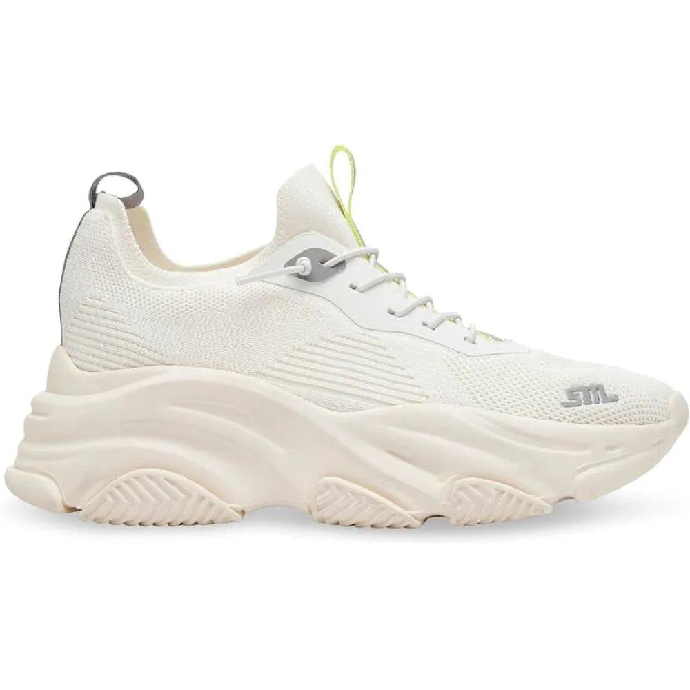Vault White Multi Chunky Lace Up Shoes