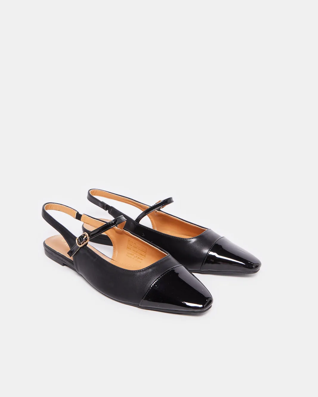 Women Black Slingback Mule