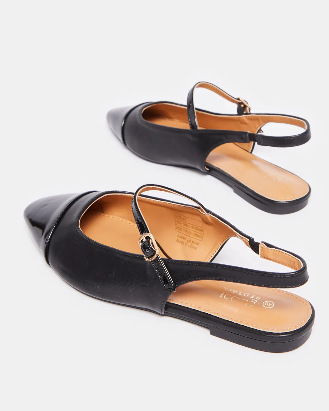 Women Black Slingback Mule