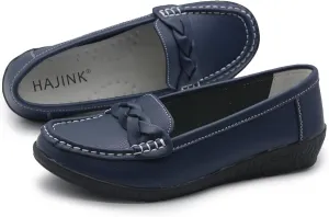 Women Loafers Flexible Breathable Slip-On Comfortable Sole Ladies Shoes for Walking