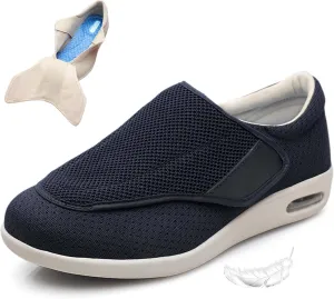 Women Slip On Shoes with Arch Support,Diabetic Edema Plantar Fasciitis Arthritis Swollen Feet Fattening and Widening Elderly Shoes Men 6.5/Women 7.5