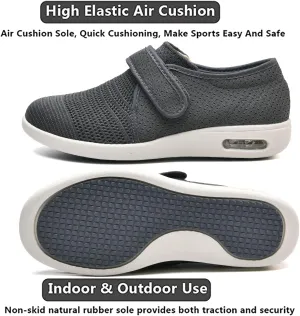 Women's Lightweight Diabetic Shoes Elderly Shoes Breathable Wide Walking Shoes Foot Swollen Shoes Non-Slip widening