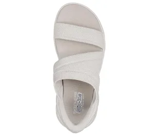 Womens Skechers Slip Ins Go Walk Flex Enticing Sandals 141482 Natural
