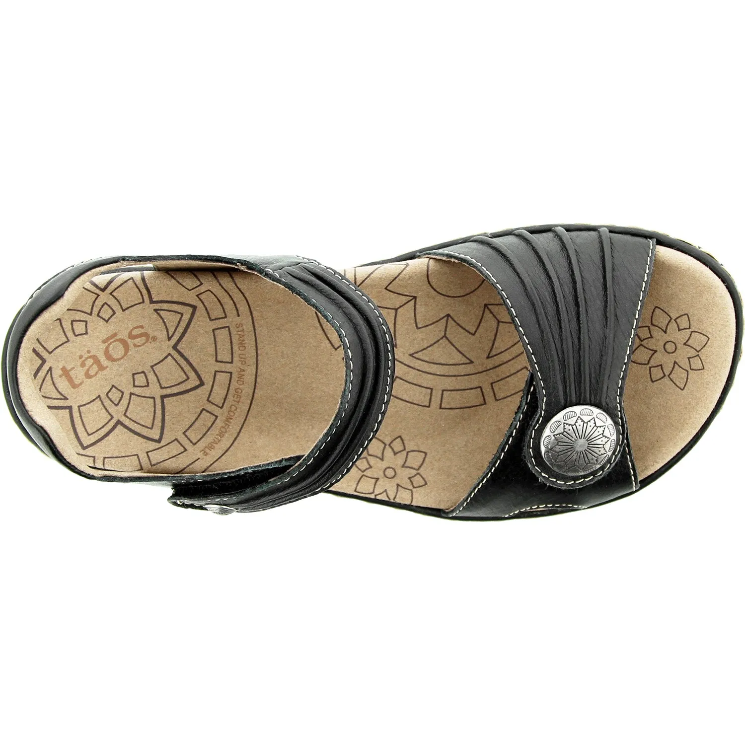 Women's Taos Escape Black Leather