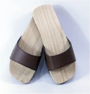 Wooden Geta Clogs Sandals Japanese Style Flip Flops Womans Platform Shoes, Anti-Skid Floral Mules Slippers Wooden Role Playing and Stage Performance Clogs (Color : Black, Size : EUR44)